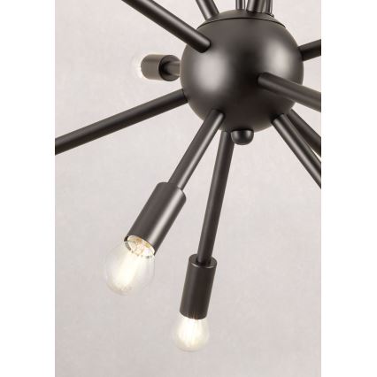 Redo 01-2934 - Cable-hung chandelier STELLAR 12xE14/25W/230V black