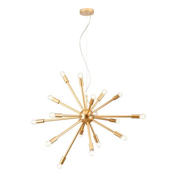 Redo 01-2935 - STELLAR cable-suspended chandelier 18xE14/25W/230V gold