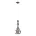 Redo 01-2938 - Cable-hung pendant AMBIX 1xE27/42W/230V dia. 18 cm grey
