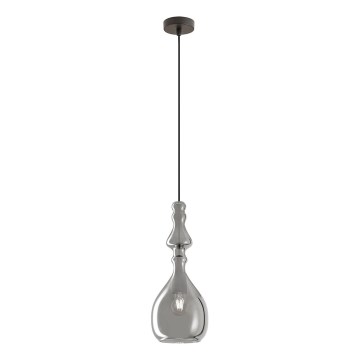 Redo 01-2938 - Cable-hung pendant AMBIX 1xE27/42W/230V dia. 18 cm grey