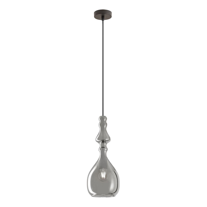 Redo 01-2938 - Cable-hung pendant AMBIX 1xE27/42W/230V dia. 18 cm grey