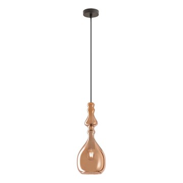 Redo 01-2939 - AMBIX cable-hung pendant light 1xE27/42W/230V, diam. 18 cm, brown