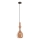 Redo 01-2939 - AMBIX cable-hung pendant light 1xE27/42W/230V, diam. 18 cm, brown
