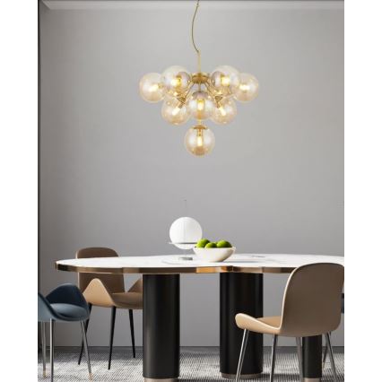 Redo 01-2940 - Chandelier on a string AGAPE 10xE14/28W/230V gold