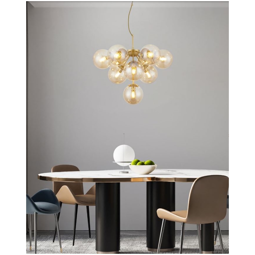Redo 01-2940 - Chandelier on a string AGAPE 10xE14/28W/230V gold