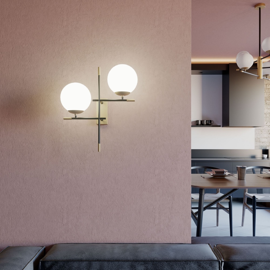 Redo 01-2946 - Wall light ESSENTIAL 2xE14/28W/230V