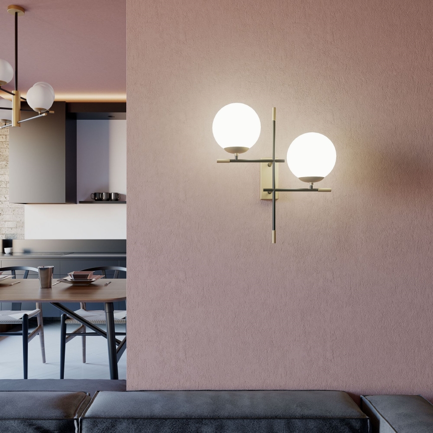 Redo 01-2947 - Wall light ESSENTIAL 2xE14/28W/230V