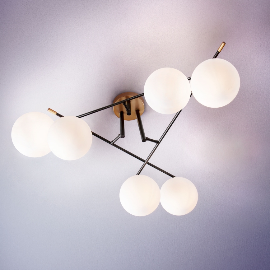 Redo 01-2948 - Ceiling light ESSENTIAL 6xE14/28W/230V