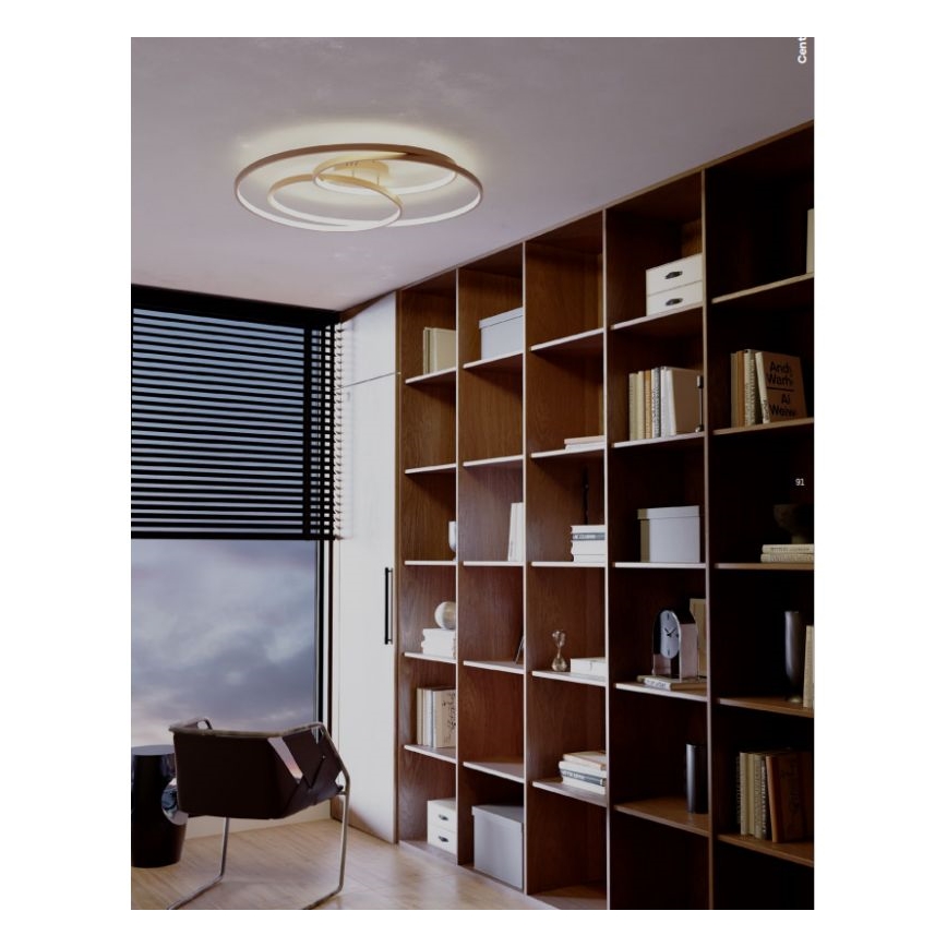 Redo 01-2973 - LED Ceiling light CENTRIX LED/92W/230V bronze