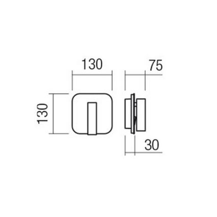 Redo 01-2978 - QUDA LED Wall Light LED/6W/230V + LED/3W 3000K CRI 90 USB Matte Chrome