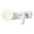 Redo 01-2991 - LED Wall Light OASIS LED/3W/230V + 1xG9/10W USB CRI 90 white