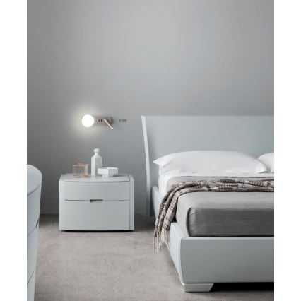 Redo 01-2993 - LED Wall Light OASIS LED/3W/230V + 1xG9/10W USB CRI 90 Polished Chrome