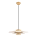 Redo 01-3003 - FARGO cable-suspended LED pendant LED/16.5W/230V CRI 90 dia. 50 cm beige/white