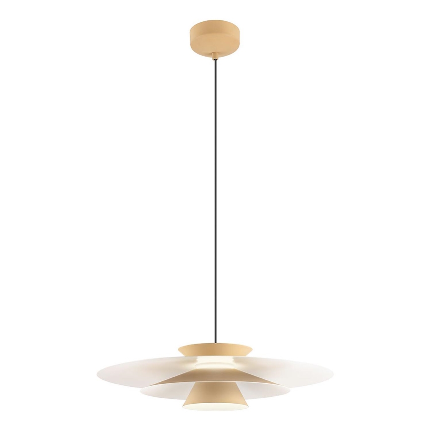 Redo 01-3003 - FARGO cable-suspended LED pendant LED/16.5W/230V CRI 90 dia. 50 cm beige/white
