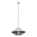 Redo 01-3004 - GRILL Cable Pendant Lamp 1xE27/42W/230V Ø 39.6 cm Black/White