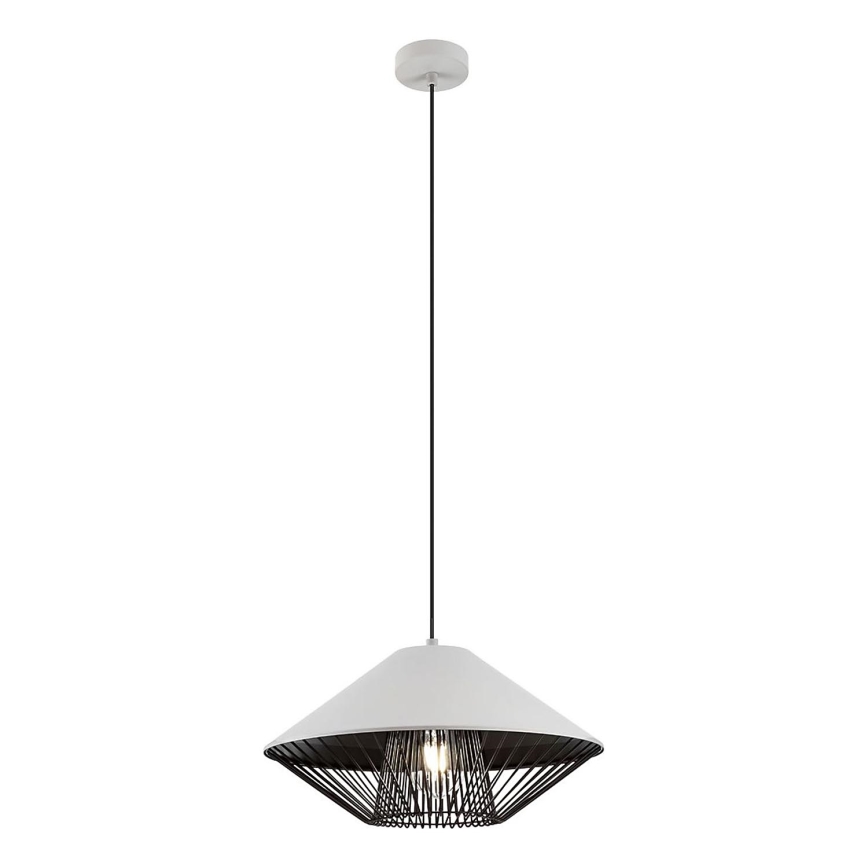 Redo 01-3004 - GRILL Cable Pendant Lamp 1xE27/42W/230V Ø 39.6 cm Black/White