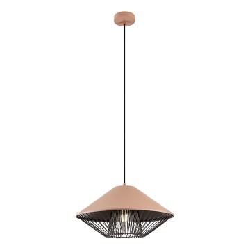 Redo 01-3005 - GRILL Cable Pendant Light 1xE27/42W/230V Ø 39.6 cm, black/brown