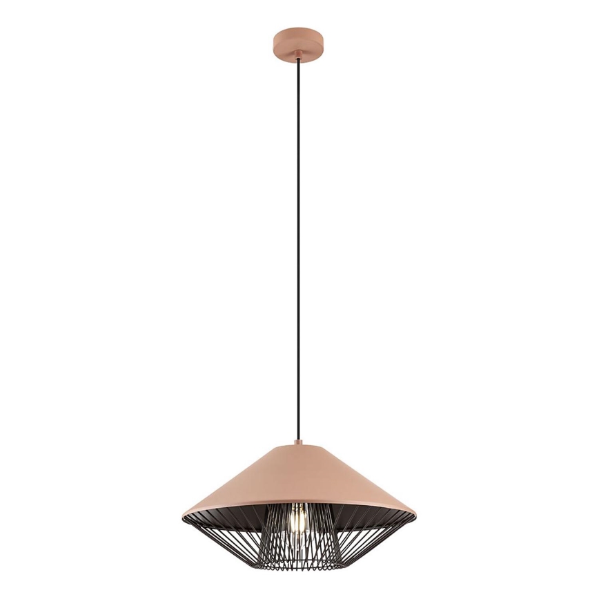 Redo 01-3005 - GRILL Cable Pendant Light 1xE27/42W/230V Ø 39.6 cm, black/brown
