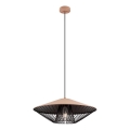 Redo 01-3009 - Cable-hung pendant GRILL 1xE27/42W/230V dia. 49,5 cm black/brown