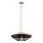 Redo 01-3009 - Cable-hung pendant GRILL 1xE27/42W/230V dia. 49,5 cm black/brown