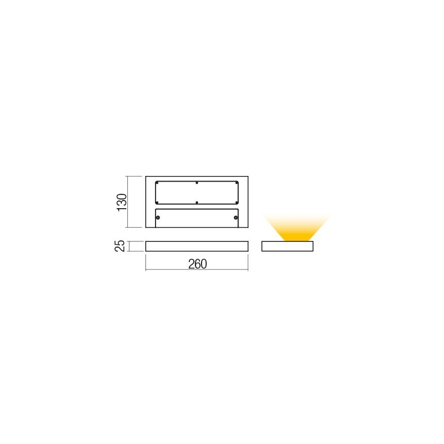 Redo 01-3016 - LAMINA LED Wall Light 2xLED/15W/230V CRI 90 Black