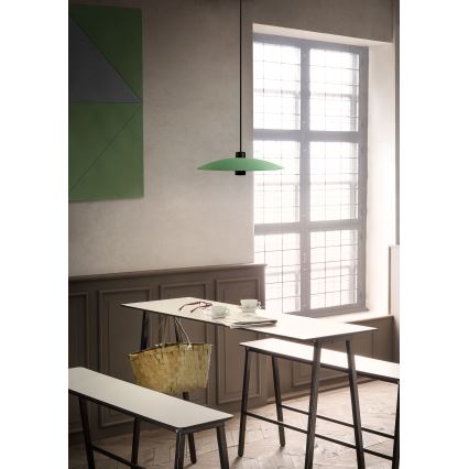 Redo 01-3019 - LARS LED cable pendant LED/14W/230V + LED/10W Ø 60 cm CRI 90 green