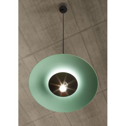 Redo 01-3019 - LARS LED cable pendant LED/14W/230V + LED/10W Ø 60 cm CRI 90 green