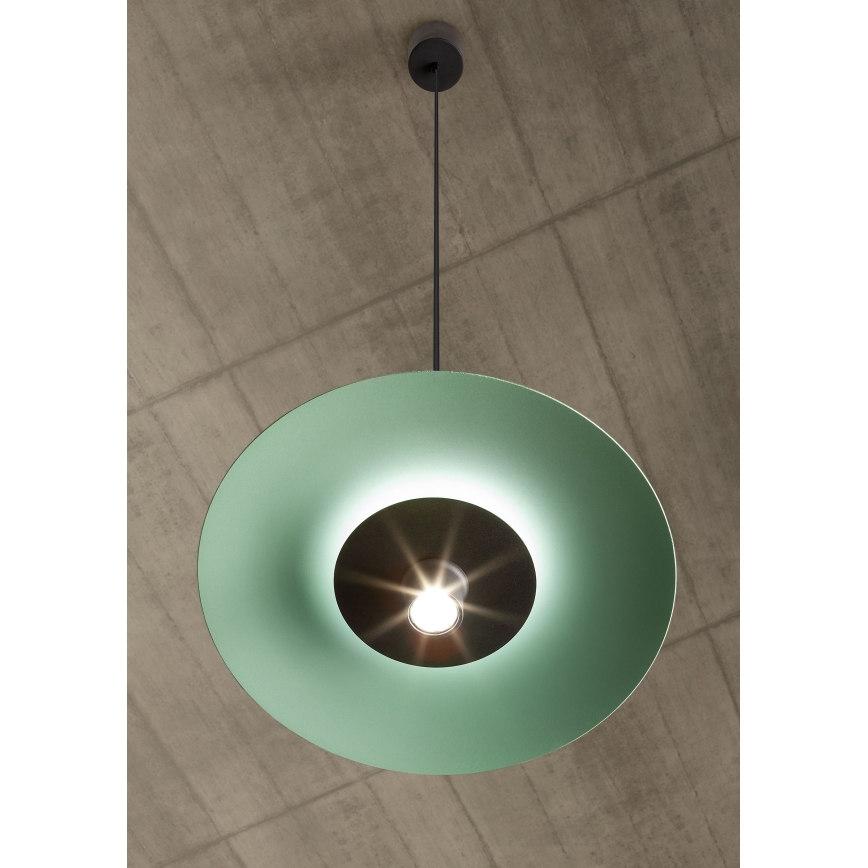 Redo 01-3019 - LARS LED cable pendant LED/14W/230V + LED/10W Ø 60 cm CRI 90 green