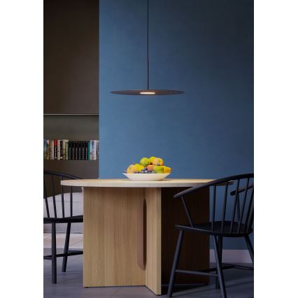 Redo 01-3047 - LAKE cable-suspended LED pendant, 13W/230V, CRI 90, Ø 50 cm, black