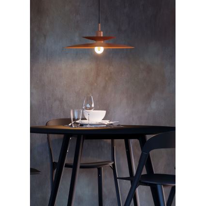 Redo 01-3049 - GUNNAR cable-suspended pendant light 1x E27/42W/230V, Ø 50 cm, orange