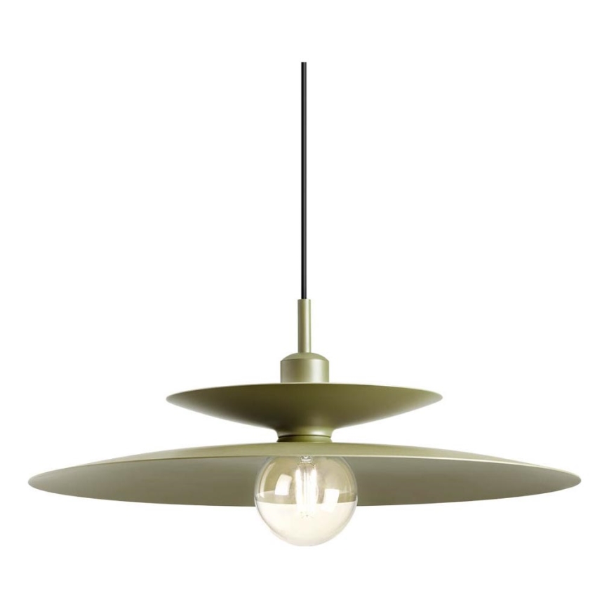Redo 01-3050 - GUNNAR pendant lamp on cable 1xE27/42W/230V, Ø 50 cm, green