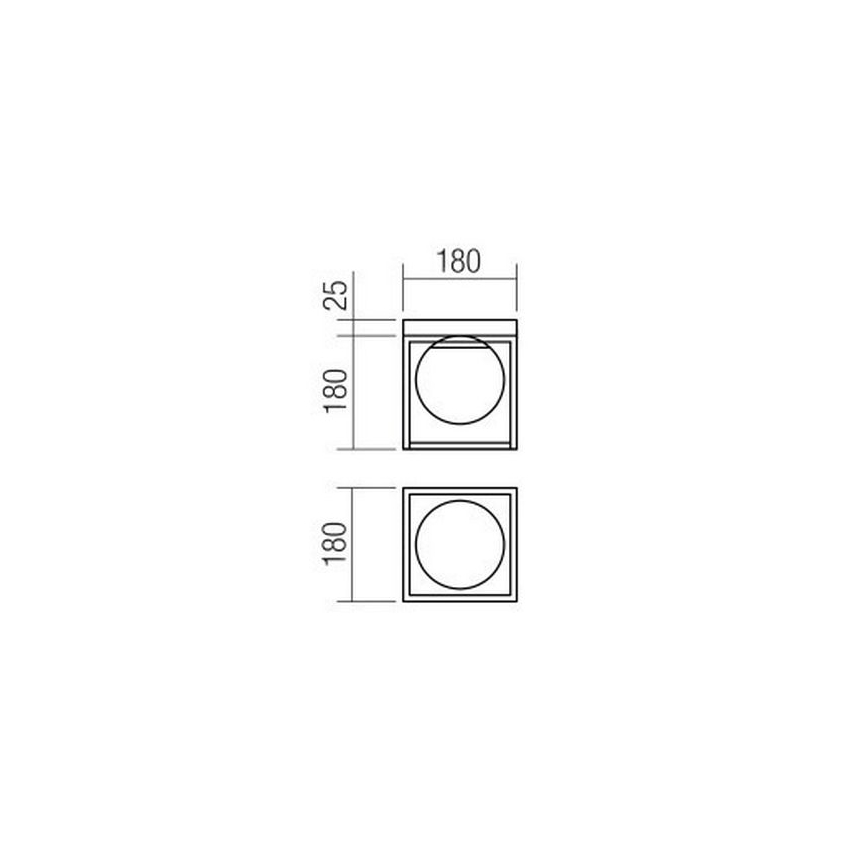 Redo 01-3053 - Ceiling light ZODIAC 1xE14/28W/230V