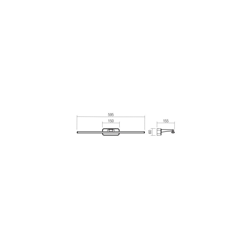 Redo 01-3085 - LED Picture light STEAM LED/12W/230V white