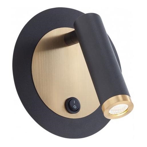 Redo 01-3090 - LED Wall spotlight CLOSER LED/6W/230V black