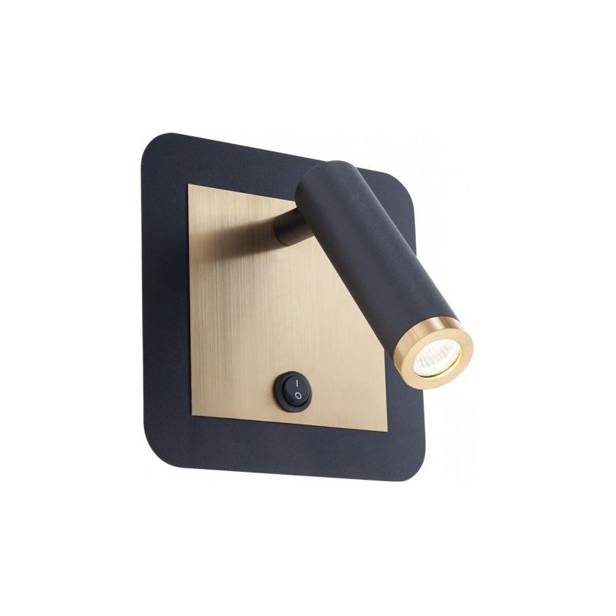 Redo 01-3092 - LED Wall spotlight CLOSER LED/6W/230V black