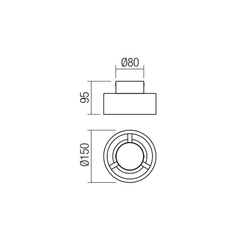 Redo 01-3096 - LED Ceiling light PUNKT LED/6W/230V white