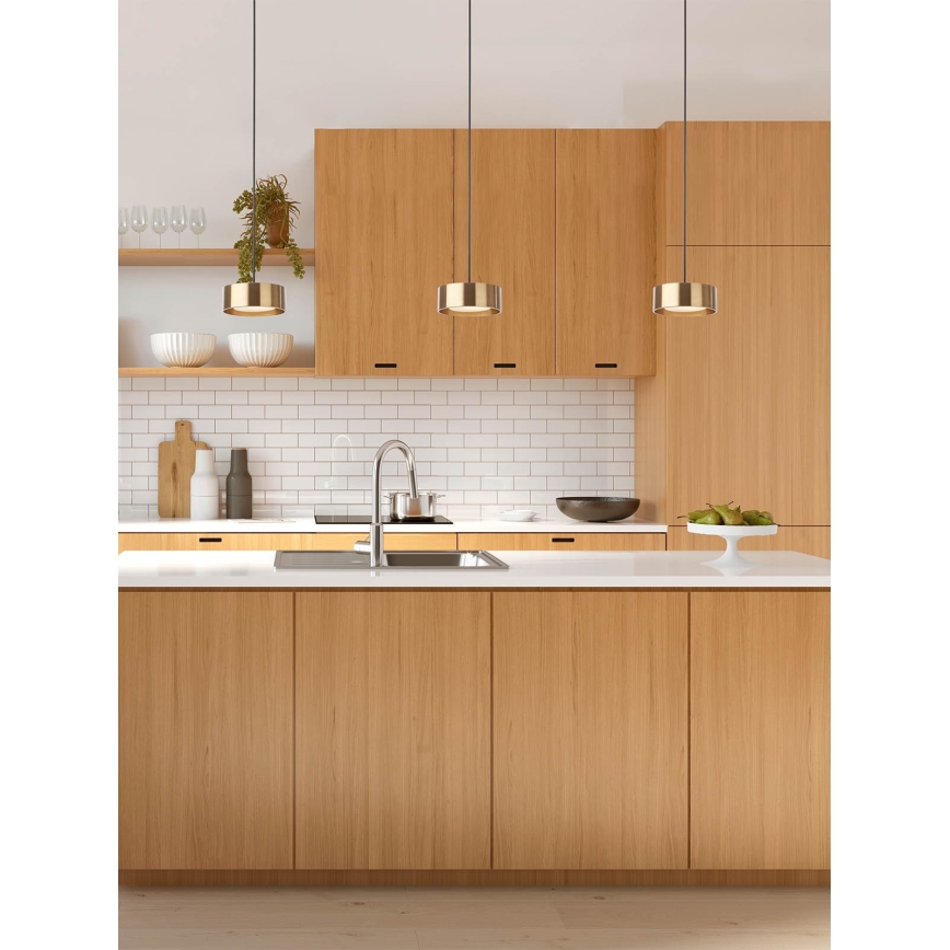 Redo 01-3100 - LED chandelier on a string PUNKT LED/6W/230V d. 15 cm brass