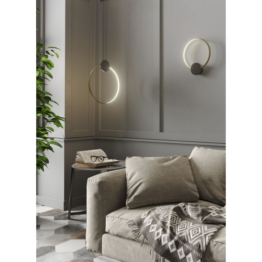 Redo 01-3102 - LED Wall light ATOM LED/11W/230V d. 30 cm