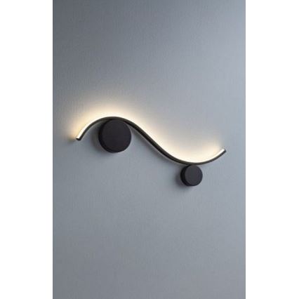 Redo 01-3110 - LED Wall light WAVE LED/9W/230V black