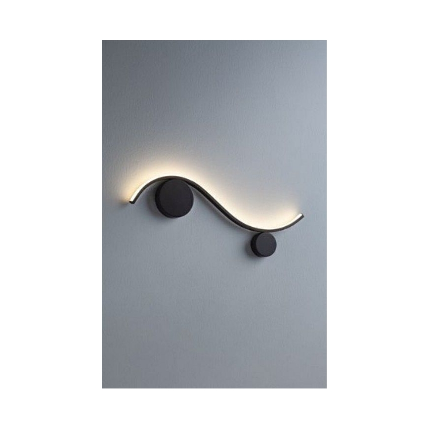 Redo 01-3110 - LED Wall light WAVE LED/9W/230V black