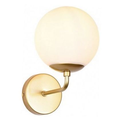Redo 01-3147 - Wall light BOWLING 1xE27/42W/230V gold