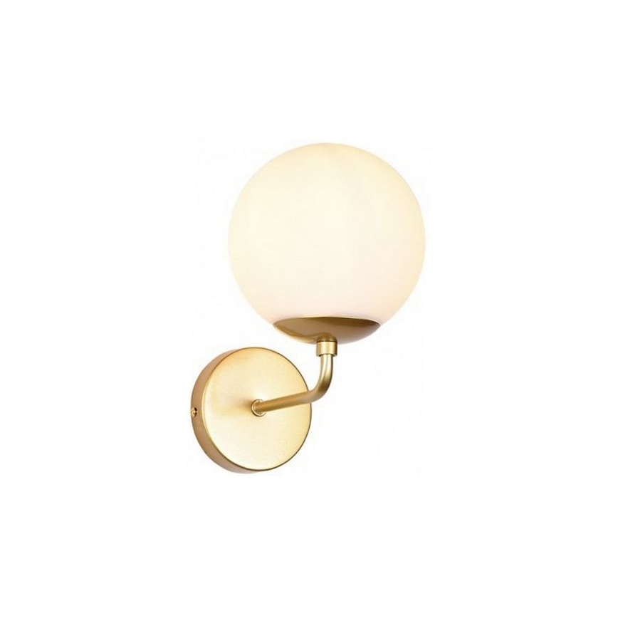 Redo 01-3147 - Wall light BOWLING 1xE27/42W/230V gold