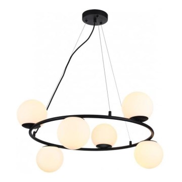 Redo 01-3158 - Chandelier on a string BOWLING 6xE14/28W/230V black