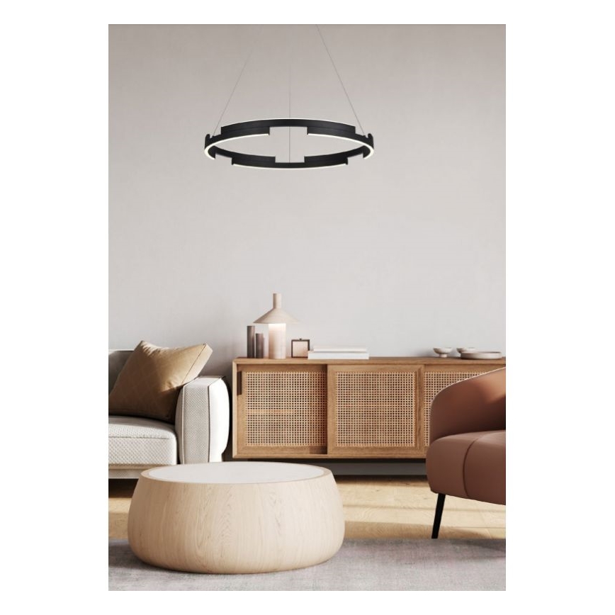 Redo 01-3173 - LED Dimmable chandelier on a string CASTLE LED/36W/230V black