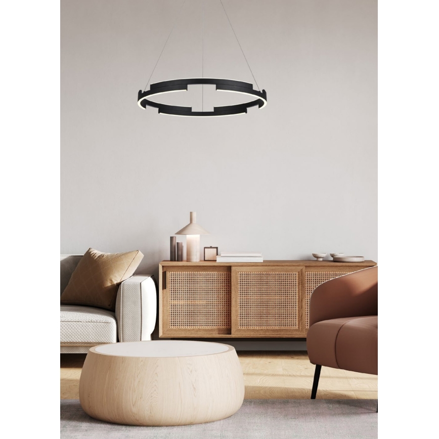 Redo 01-3176 - LED Dimmable chandelier on a string CASTLE LED/45W/230V black