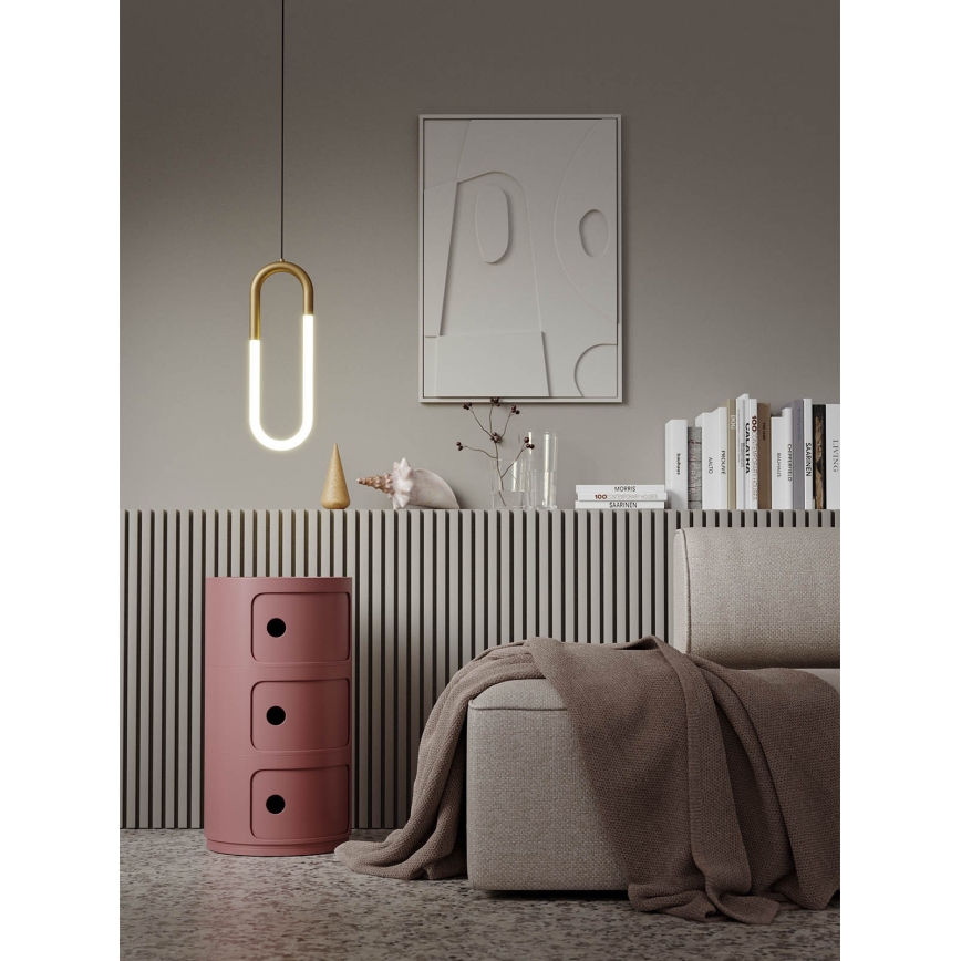 Redo 01-3183 - LED Dimmable chandelier on a string LATIUM LED/9W/230V brass