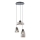 Redo 01-3197 - Chandelier on a string LUKE 3xE27/42W/230V d. 46 cm black