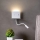 Redo 01-3210 - LED Wall light with a flexible small lamp MOKA LED/6W + LED/3W/230V USB CRI90 white