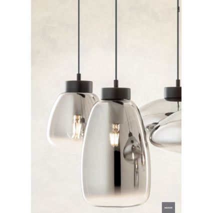 Redo 01-3212 - Chandelier on a string LUKE 6xE27/42W/230V black