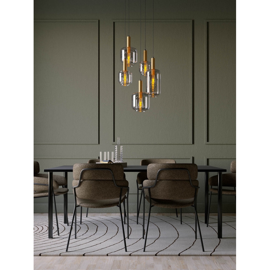 Redo 01-3214 - Chandelier on a string BRINA 5xE27/23W/230V